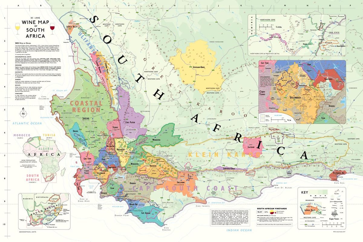 картата франсхука винарни