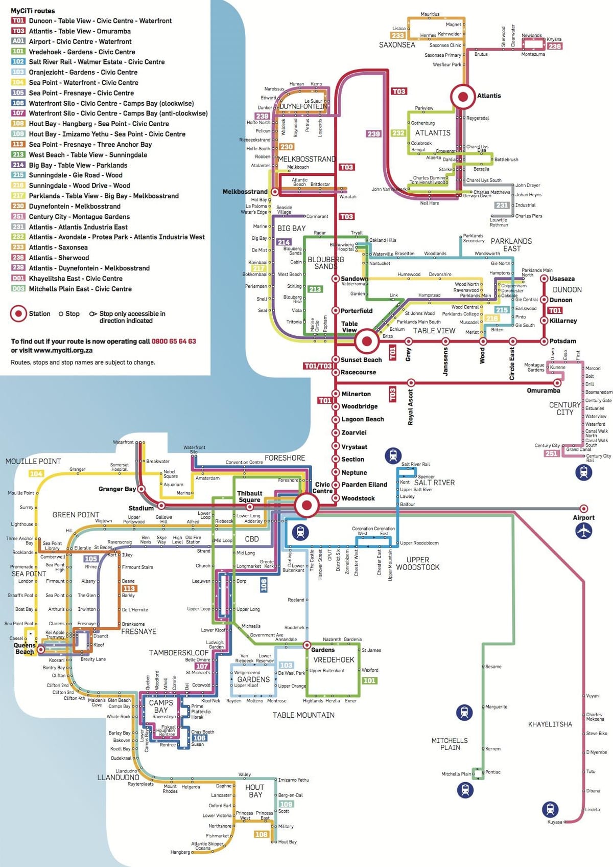 карта станция myciti