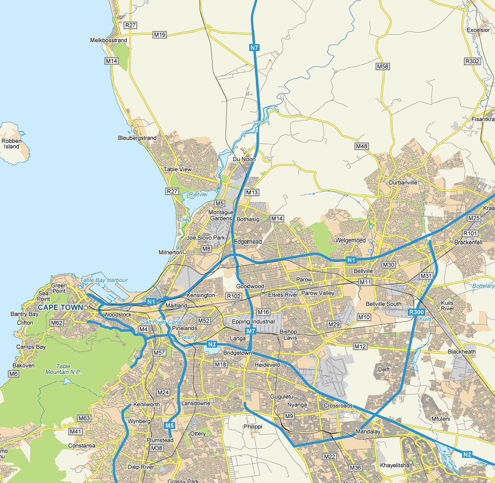 карта edgemead Кейптаун