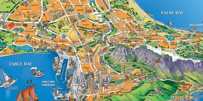 Карта на пристанището на Кейптаун 