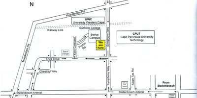 Карта cput Кейптаун корпус