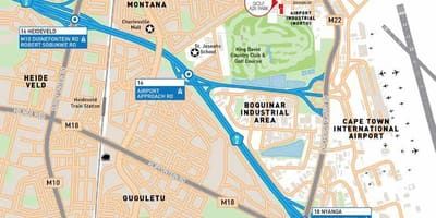 Карта на производството на летище Кейптаун
