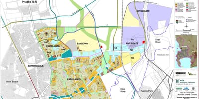 Карта на парка Кейптаун 